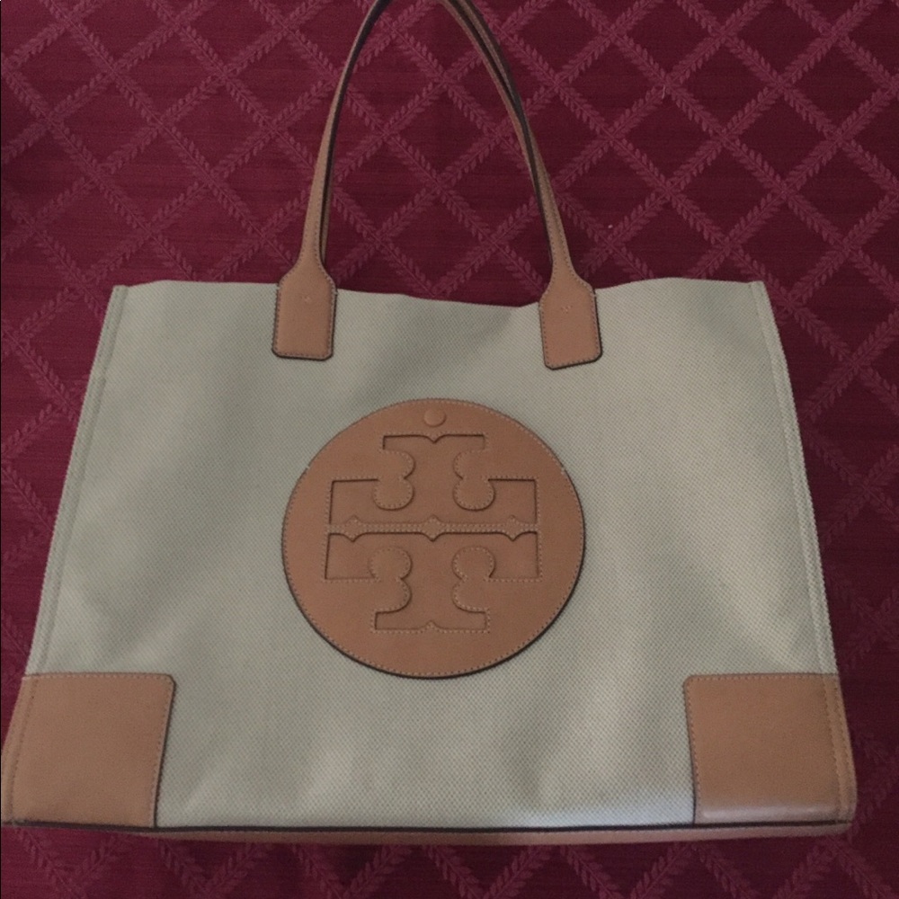 Tory Burch Ella Large Canvas Tote